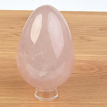 Rose quartz egg smooth decorative 108mm