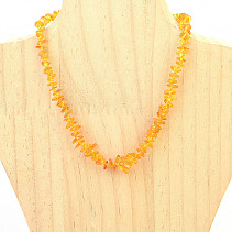 Amber yellow necklace (34cm)